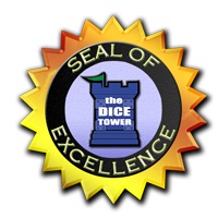 The Dice Tower Seal of Excellence seal logo