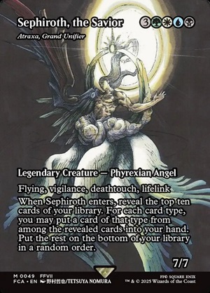 Image of Through the Ages version of Atraxa, Grand Unifier, Sephiroth, the Savior