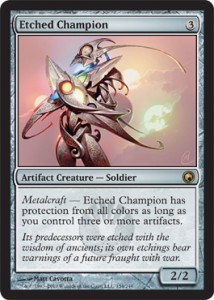 Scars of MIrrodin - Etched Champion