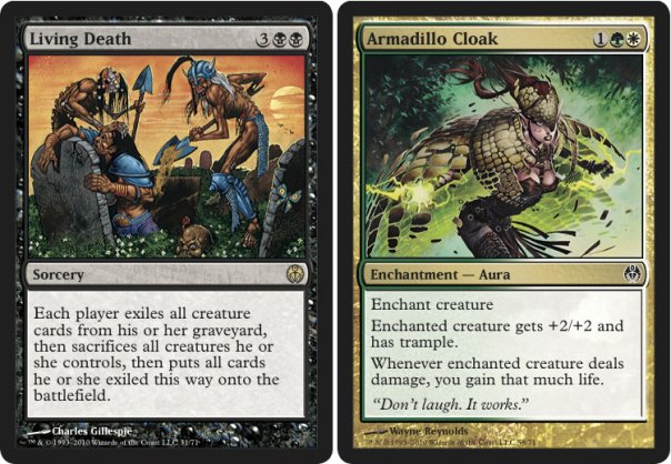 Living Death + Armadillo Cloak from Phyrexia vs the Coalition - Magic the gathering
