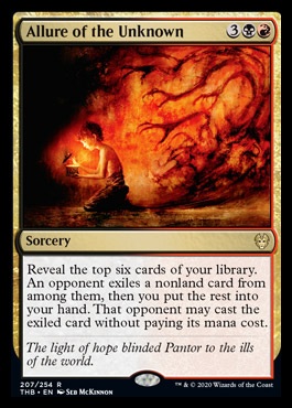 An image of the Magic The Gathering card Allure of the Unknown.