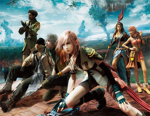 Image of the cast of characters from Final Fantasy XIII