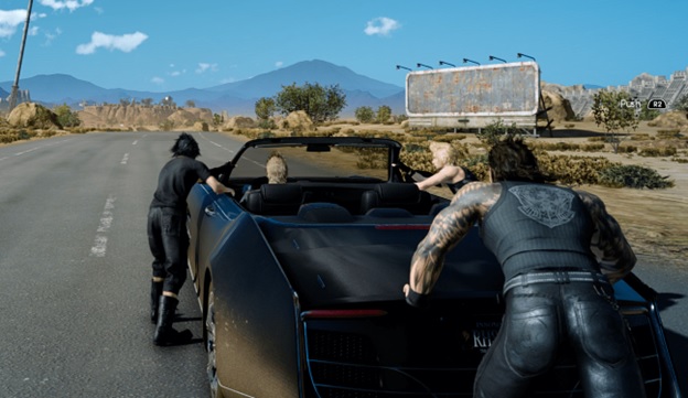 In-Game image of the cast from Final Fantasy XV