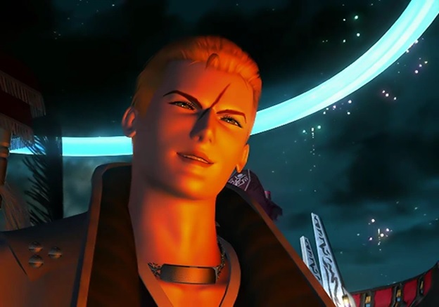 In-game cinematic image of Seifer from Final Fantasy VIII